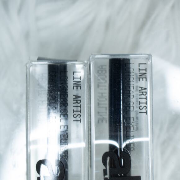About Face Line Artist Black Gel Longwear Eyeliner Into The Void 2 PACK FULL SZ - Picture 5 of 7